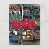 Madrid por la noche en la Gran Vía (España) Briefkaart (Voorkant)