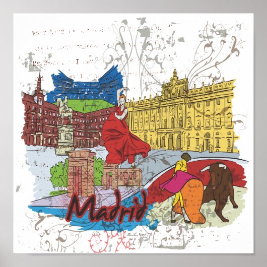 Madrid Poster (Voorkant)