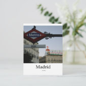 Madrid, Puerta del Sol Briefkaart (Staand voorkant)