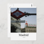 Madrid, Puerta del Sol Briefkaart (Voorkant / Achterkant)