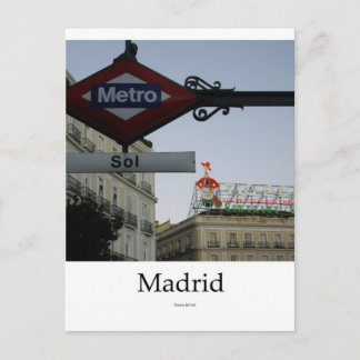 Madrid, Puerta del Sol Briefkaart