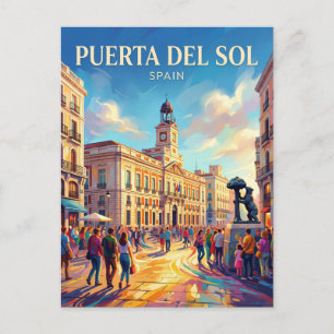 Madrid - Puerta del Sol Spanje Briefkaart