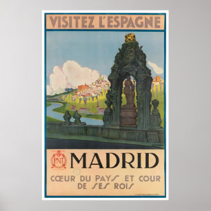 Madrid Reisposter Spanje Kunst Spaanse Print