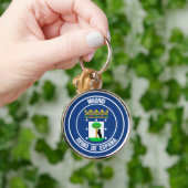 Madrid Round Emblem Sleutelhanger (Hand)