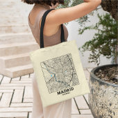 Madrid, Spain, City Map Tote Bag