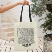 Madrid, Spain, City Map Tote Bag