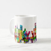 Madrid Spain Skyline Koffiemok (Voorkant links)