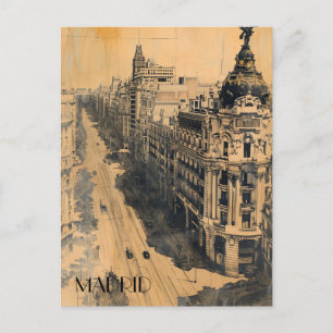 Madrid Spain Travel Briefkaart