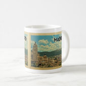 Madrid Spain Vintage Travel Koffiemok (Voorkant rechts)