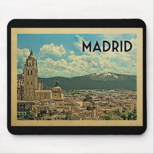 Madrid Spain Vintage Travel Muismat
