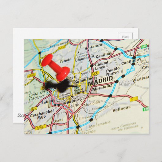 Madrid, Spanje Briefkaart (Voorkant / Achterkant)