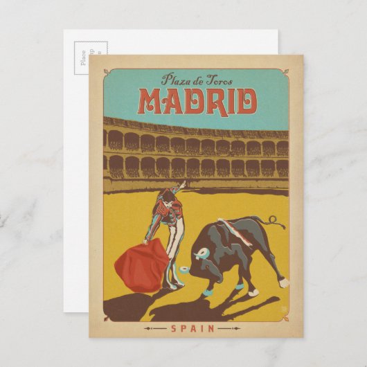 Madrid, Spanje Briefkaart (Voorkant / Achterkant)