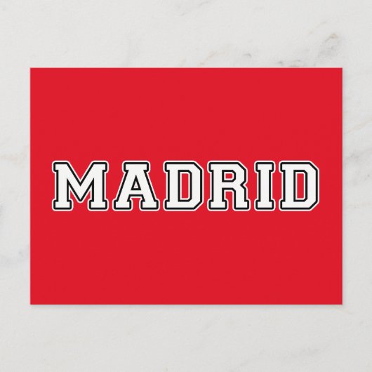 Madrid Spanje Briefkaart (Voorkant)
