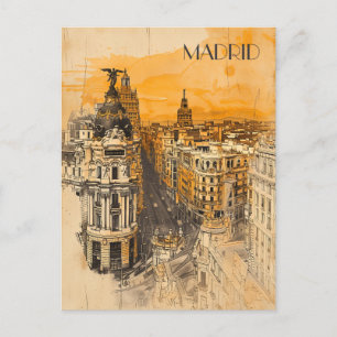 Madrid Spanje Briefkaart