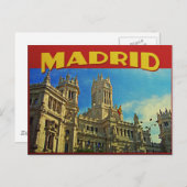 Madrid Spanje Briefkaart (Voorkant / Achterkant)