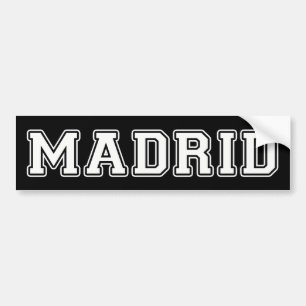 Madrid Spanje Bumpersticker