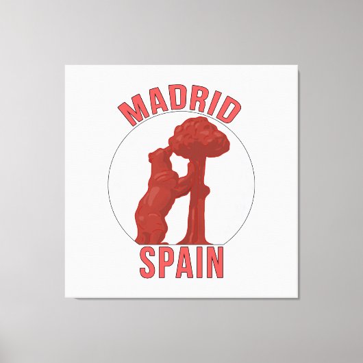 Madrid Spanje Canvas Afdruk (Voorkant)