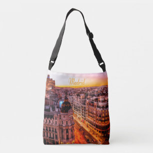 Madrid Spanje Capitol City Skyline Crossbody Tas