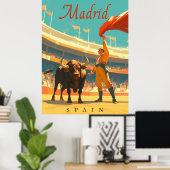 Madrid, Spanje  charme Poster (Thuiskantoor)