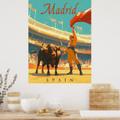 Madrid, Spanje  charme Poster (Keuken)