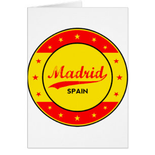 Madrid, Spanje, cirkel, rood