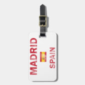 Madrid Spanje Design Bagagelabel (Voorkant verticaal)