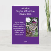 Madrid Spanje-digitale aanpassing Kaart (Achterkant)