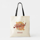 Madrid Spanje Disco bal Retro  Tote Bag (Achterkant)