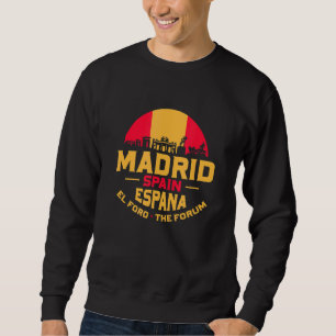 Madrid Spanje Espana Historische Skyline Spaans Trui