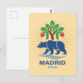 Madrid Spanje Europa Briefkaart (Voorkant / Achterkant)