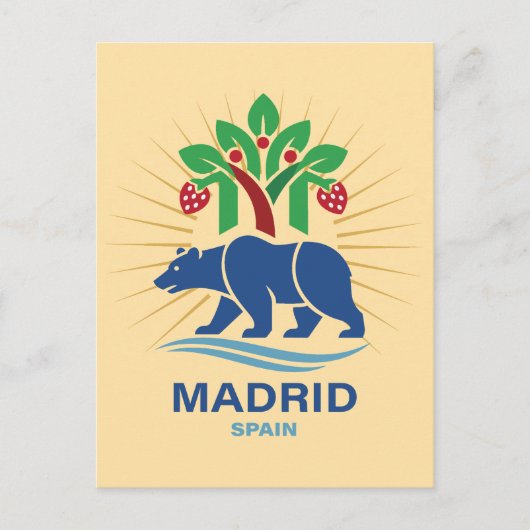 Madrid Spanje Europa Briefkaart (Voorkant)