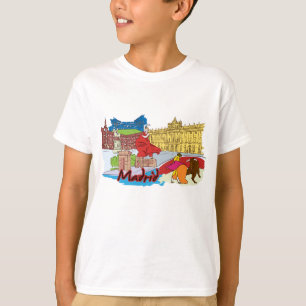 Madrid Spanje Famous City T-shirt