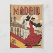 Madrid Spanje flaminco souvenirs, geschenken Briefkaart (Voorkant)
