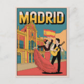  Madrid Spanje flaminco souvenirs, geschenken Briefkaart (Voorkant)