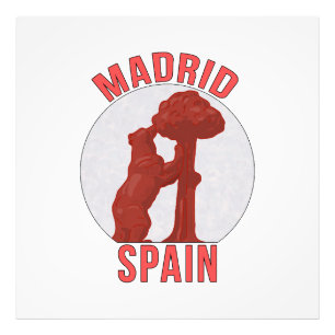 Madrid Spanje Foto Afdruk
