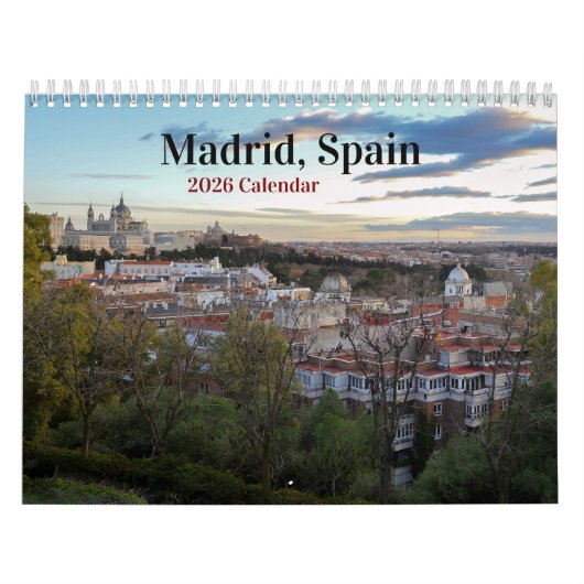 Madrid Spanje Kalender 2026 (Hoes)