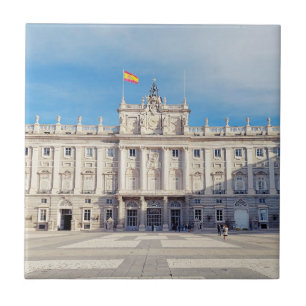 Madrid Spanje Koninklijk Paleis Tegeltje