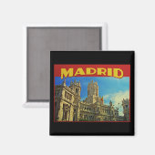 Madrid Spanje Magneet (Voorkant / Achterkant)