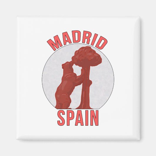 Madrid Spanje Magneet (Voorkant)
