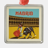 Madrid, Spanje Metalen Ornament (Voorkant)