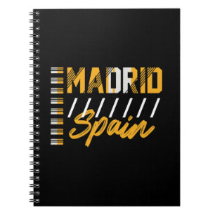 Madrid Spanje Moderne Typografie Stedelijk Design Notitieboek