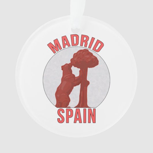 Madrid Spanje Ornament (voorkant)