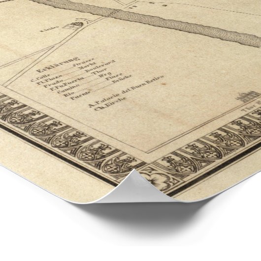 Madrid, Spanje Poster (Hoek)