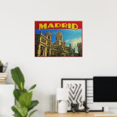 Madrid Spanje Poster (Thuiskantoor)