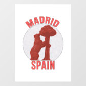 Madrid Spanje Raamsticker (Vel)