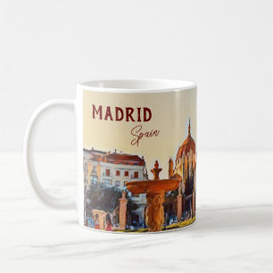 Madrid Spanje Reis landschap souvenir Koffiemok