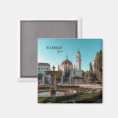 Madrid Spanje Reislandschap souvenir Magneet (Voorkant / Achterkant)
