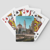 Madrid Spanje Reislandschap souvenir Pokerkaarten (Achterkant)