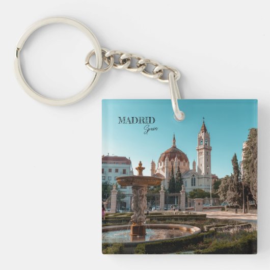 Madrid Spanje Reislandschap souvenir Sleutelhanger (Voorkant)