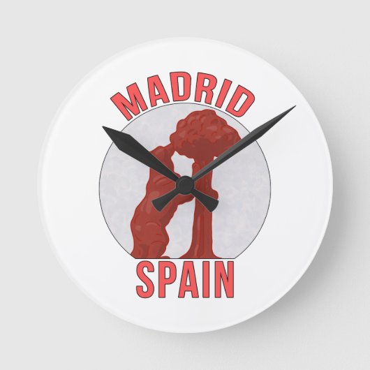 Madrid Spanje Ronde Klok (Voorkant)